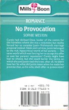 No Provocation. Sophie Weston (Софи Уэстон)